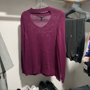 Torrid 0X light weight mauve sweater